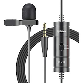 მიკროფონი Boya BY-M1S, Lavalier Microphone, 3.5mm, Black